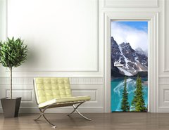 Samolepka na dvee flie 90 x 220  Moraine Lake in Banff National Park, Alberta, Canada, 90 x 220 cm