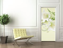 Samolepka na dveře fólie 90 x 220, 22863398 - Ein Blumengru - Květinový pozdrav