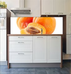 Fototapeta do kuchyn flie 180 x 60  Fresh apricot fruit in closeup, 180 x 60 cm