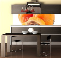 Fototapeta do kuchyn flie 260 x 60  Fresh apricot fruit in closeup, 260 x 60 cm