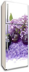 Samolepka na lednici flie 80 x 200  spa products and lilac flowers, 80 x 200 cm