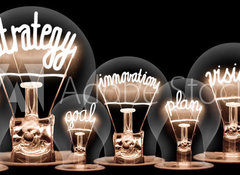 Samolepka flie 100 x 73, 230583074 - Light Bulbs Concept