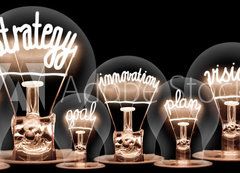 Samolepka flie 200 x 144, 230583074 - Light Bulbs Concept