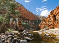 Samolepka flie 100 x 73, 23223038 - View of Ormiston Gorge, Macdonnell Ranges, Australia