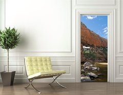 Samolepka na dvee flie 90 x 220  View of Ormiston Gorge, Macdonnell Ranges, Australia, 90 x 220 cm