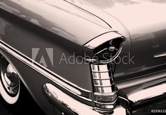 Samolepka flie 145 x 100, 2336122 - vintage car tail lamp - svteln zdroje automobil