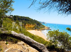 Fototapeta100 x 73  Cala Fonda beach, Tarragona, Spain, 100 x 73 cm