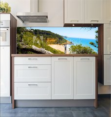 Fototapeta do kuchyn flie 180 x 60  Cala Fonda beach, Tarragona, Spain, 180 x 60 cm
