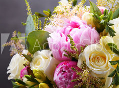Samolepka flie 270 x 200, 236126710 - Composition with bouquet of freshly cut flowers