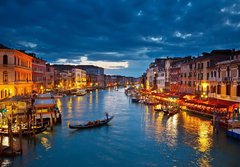 Fototapeta papr 184 x 128, 23626684 - Grand Canal at night, Venice