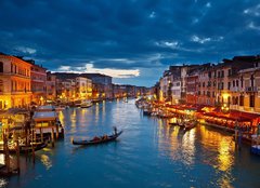 Fototapeta pltno 240 x 174, 23626684 - Grand Canal at night, Venice