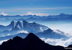Fototapeta papr 184 x 128, 23674455 - Traumpanorama (Blick von Zugspitze)-View from Mt Zugspitz