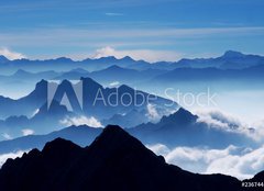 Fototapeta pltno 240 x 174, 23674455 - Traumpanorama (Blick von Zugspitze)-View from Mt Zugspitz - Panorma sn (pohled z Zugspitze)