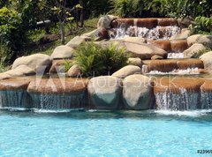 Samolepka flie 270 x 200  Man make waterfall, 270 x 200 cm