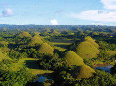 Samolepka flie 270 x 200, 242300019 - chocolate hill in aerial view, Bohol Philippines