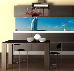 Fototapeta do kuchyn flie 260 x 60  Burj Al Arab Hotel in Dubai, United Arab Emirates, 260 x 60 cm
