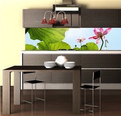 Fototapeta do kuchyn flie 260 x 60  Lotus, 260 x 60 cm