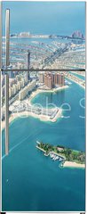 Samolepka na lednici flie 80 x 200, 244692979 - Aerial view of Dubai Palm Jumeirah island, United Arab Emirates - Leteck pohled na ostrov Dubaj Palm Jumeirah, Spojen arabsk emirty