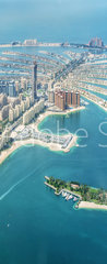 Samolepka na dvee flie 90 x 220, 244692979 - Aerial view of Dubai Palm Jumeirah island, United Arab Emirates