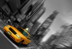 Fototapeta pltno 174 x 120, 24780929 - New York City Taxi, Blur focus motion, Times Square - New York City Taxi, Blur zaostovn, Times Square