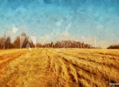 Fototapeta papír 360 x 266, 250480908 - Impressionism oil painting on canvas nature landscape motifs wall art print. Countryside beauty. Village. Contemporary artwork for creating poster, stationery, postcard. Watercolor fine modern drawing - Obraz na plátně Impresionismus, olejomalba na plátně, motivy přírodní krajiny Krása venkova. Vesnice. Současná umělecká díla pro tvorbu plakátů, papírnictví, pohlednic. Akvarel jemné moderní kresba