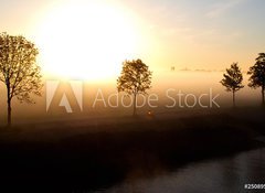 Samolepka flie 100 x 73, 25089569 - Sonnenaufgang