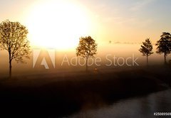 Samolepka flie 145 x 100, 25089569 - Sonnenaufgang - svtn