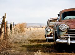 Fototapeta vintage cars, 360 x 266 cm