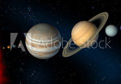 Fototapeta184 x 128  solar system, 184 x 128 cm