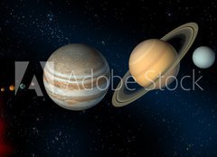 Fototapeta pltno 240 x 174, 2513860 - solar system - slunen soustava