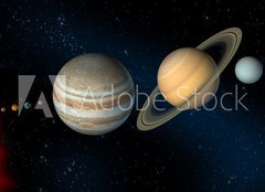 Fototapeta240 x 174  solar system, 240 x 174 cm