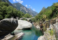 Samolepka flie 145 x 100, 25338118 - Ponte Dei Salti / Lavertezzo / Switzerland