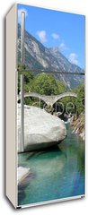 Samolepka na lednici flie 80 x 200, 25338118 - Ponte Dei Salti / Lavertezzo / Switzerland