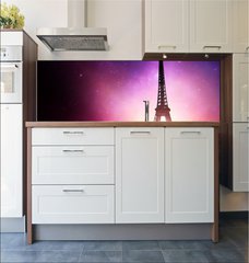 Fototapeta do kuchyn flie 180 x 60  Eifel Tower Milky Way  Paris (France), 180 x 60 cm