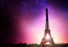 Fototapeta papr 184 x 128, 25509490 - Eifel Tower Milky Way - Paris (France) - Eifel Tower Mln drha