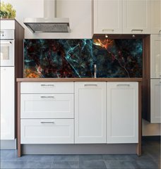 Fototapeta do kuchyn flie 180 x 60  black marble texture, 180 x 60 cm
