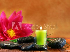 Fototapeta vliesov 270 x 200, 2588306 - green aromatherpy candle