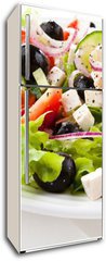 Samolepka na lednici flie 80 x 200  Vegetable salad with cheese, 80 x 200 cm