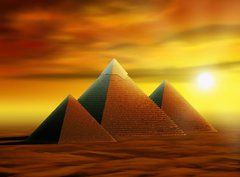 Fototapeta pltno 330 x 244, 25997163 - Mysterious pyramids - Tajemn pyramidy