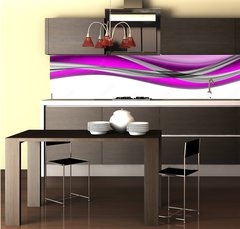 Fototapeta do kuchyně fólie 260 x 60, 260626950 - Abstract elegant romantic wave panorama background design illustration with space for text - Abstraktní elegantní romantické vlny panorama pozadí návrhu ilustrace s prostorem pro text