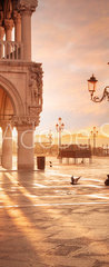 Samolepka na dvee flie 90 x 220, 261752834 - San Marco in Venice, Italy at a dramatic sunrise