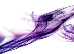 Fototapeta100 x 73  Purple smoke in white background, 100 x 73 cm