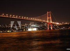 Fototapeta vliesov 270 x 200, 26256068 - The Bosporus Bridge at night in istanbul, Turkey