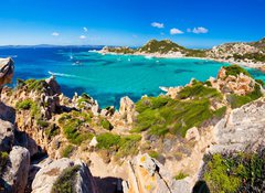 Samolepka flie 100 x 73  Exciting view of Spargi Island  Sardinia, 100 x 73 cm
