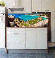 Fototapeta do kuchyn flie 180 x 60  Exciting view of Spargi Island  Sardinia, 180 x 60 cm