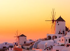 Samolepka flie 100 x 73  Santorini sunset, 100 x 73 cm