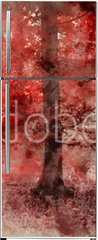 Samolepka na lednici flie 80 x 200, 265278810 - Watercolor painting of Beautiful surreal alternate color fantasy Autumn Fall forest landscape conceptual image - Akvarelu krsn surrealistick alternativn barevn fantazie podzim podzim lesn krajiny koncepn obrzek