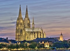 Fototapeta100 x 73  K lner Dom am Abend, 100 x 73 cm