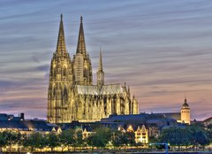 Fototapeta plátno 160 x 116, 26557919 - K lner Dom am Abend - Kolínská katedrála ve večerních hodinách