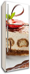 Samolepka na lednici flie 80 x 200  Tiramisu Dessert, 80 x 200 cm